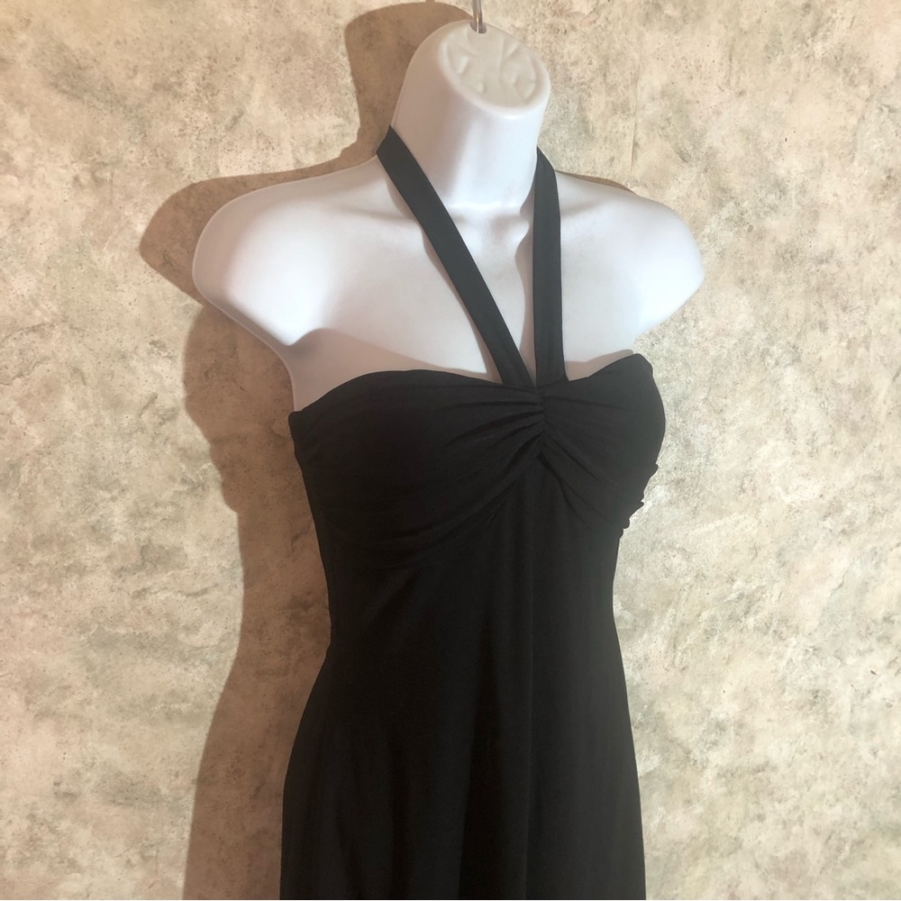 B. Darlin Strapless Laced Hem Black Dress - Picture 6 of 12